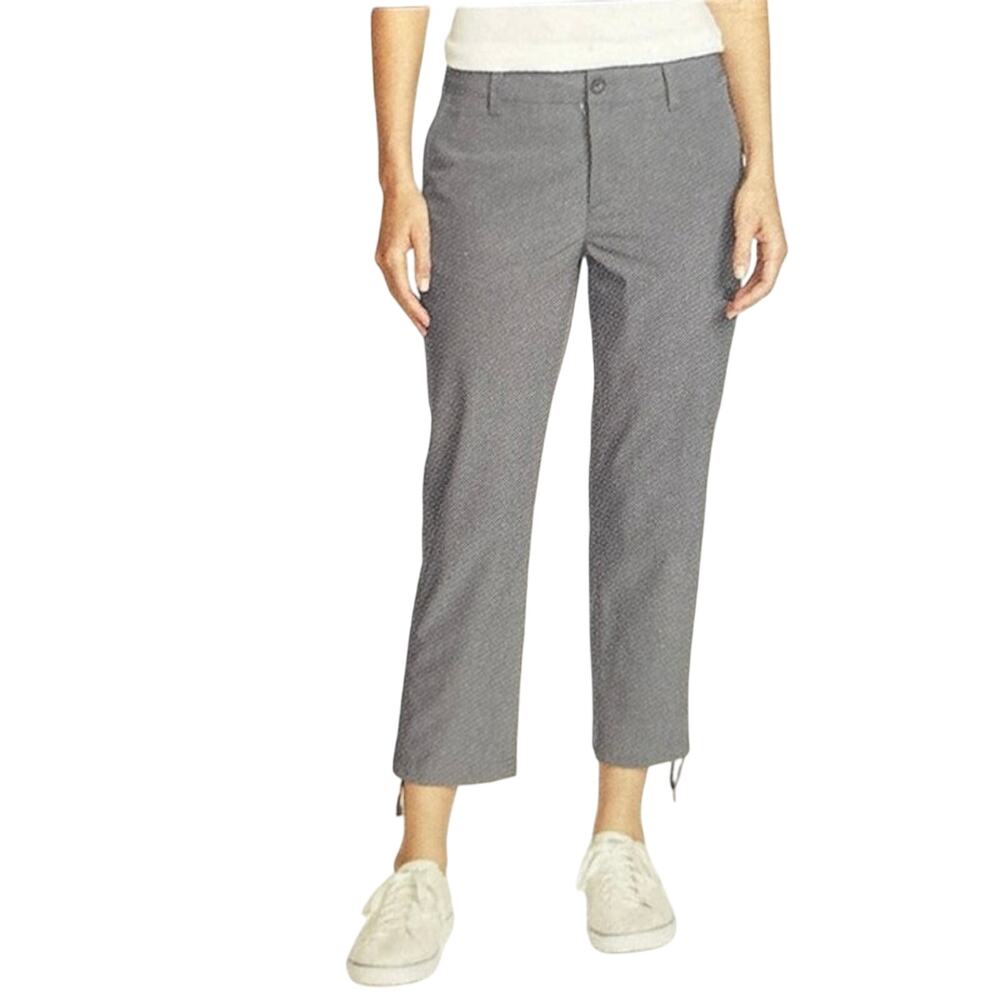 Eddie Bauer Womens Gray Ripstop Crop Pant 8